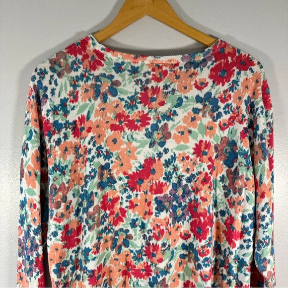 Blair Bright Floral Lightweight Button Cardigan Women's Size Medium - Picture 8 of 8